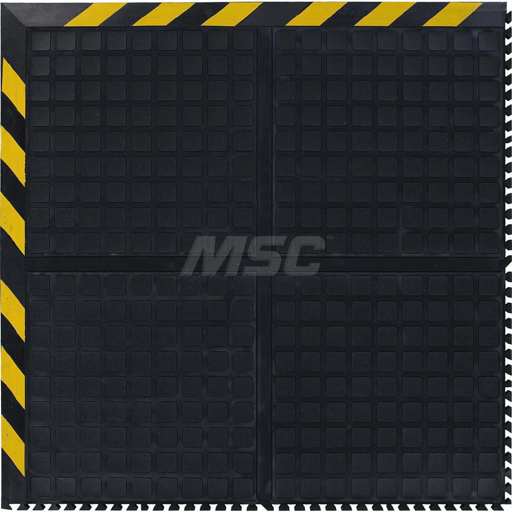 M + A Matting - Anti-Fatigue Matting; Dry or Wet Environment: Dry ; Length (Inch): 39.875 ; Length (Feet): 3.3 ; Width (Inch): 39.875 ; Thickness (Inch): 3/4 ; Surface Pattern: Raised Squares - Exact Industrial Supply