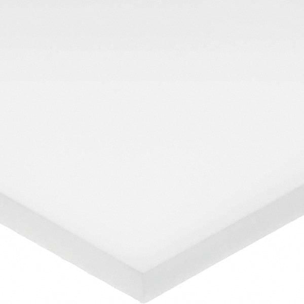 USA Sealing - 4' x 6" x 1" Opaque White HDPE Rectangular Bar - Exact Industrial Supply
