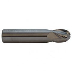 7/16 TuffCut GP Stub Length 4 Fl Ball Nose TiCN Coated Center Cutting End Mill - Exact Industrial Supply