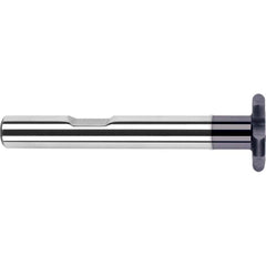 Harvey Tool - 1-1/4" Cut Diam, 1/4" Cut Width, 3/4" Shank, Straight-Tooth Woodruff Keyseat Cutter - Exact Industrial Supply