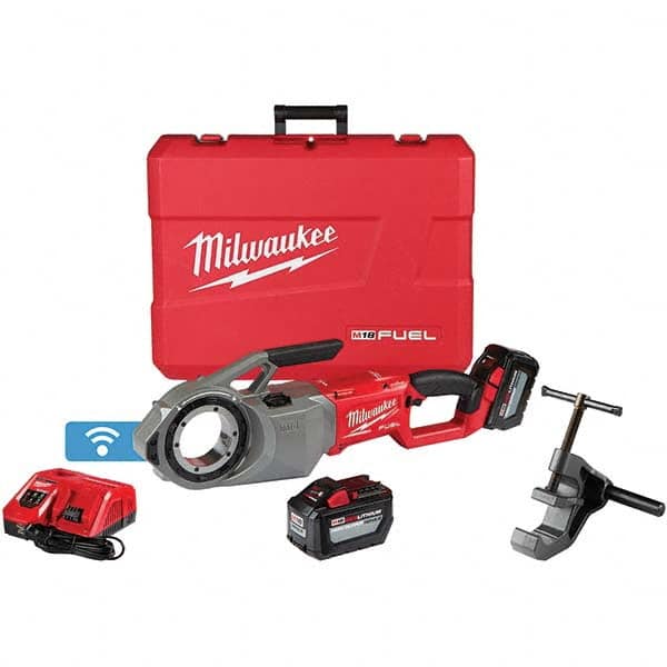 Milwaukee Tool - Power Pipe Threaders Type: Cordless Pipe Threader Voltage: 18 - Exact Industrial Supply