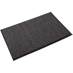 Crown Matting - Entrance Matting; Indoor or Outdoor: Indoor ; Traffic Type: Heavy/High Traffic ; Surface Material: Olefin ; Base Material: Nitrile Rubber; Vinyl ; Surface Pattern: Looped ; Color: Black/Gray - Exact Industrial Supply