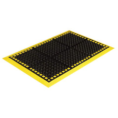 Crown Matting - Anti-Fatigue Matting; Dry or Wet Environment: Wet ; Length (Feet): 5.000 ; Width (Inch): 40 ; Width (Feet): 3.00 ; Thickness (Inch): 7/8 ; Surface Pattern: Raised Circles - Exact Industrial Supply