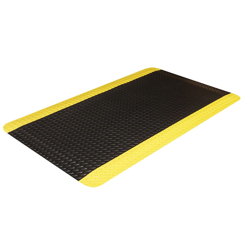 Crown Matting - Anti-Fatigue Matting; Dry or Wet Environment: Dry ; Length (Feet): 12.000 ; Width (Inch): 36 ; Width (Feet): 3.00 ; Thickness (Inch): 9/16 ; Surface Pattern: Diamond-Plate - Exact Industrial Supply