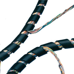 MM Newman - Cable Sleeves; Sleeve Type: Spiral Bundling; Expandable; Wire & Hose Harness; Automotive; Wrap-around; Spiral Wrap ; Inside Diameter (Decimal Inch): .147 ; Inside Diameter (Inch): .147 ; Color: Black ; Resistance Features: Alkali Resistant; A - Exact Industrial Supply