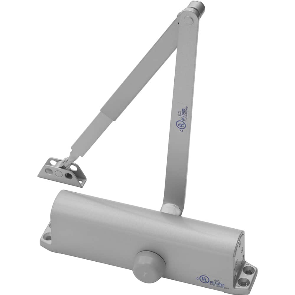 Yale - Manual Dampers; Closer Body Length: 9-3/4 (Inch); Finish/Coating: Aluminum Painted ; Door Thickness: 2-3/4 (Inch); Additional Information: Series: 1100 - Exact Industrial Supply