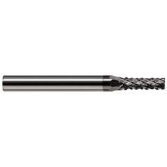 Harvey Tool - 5/64" Diam, 15/64" LOC, 1/8" Shank Diam, 7-Flute Burr-End Diamond-Pattern Router Bit