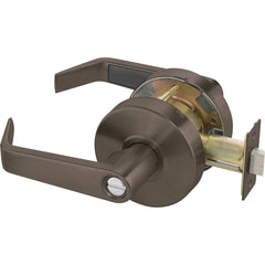 Yale - Lever Locksets; Door Thickness: 1-3/4 (Inch); Door Thickness: 1-3/4 ; Back Set: 2-3/4 (Inch); For Use With: Lavatory or Other Privacy Doors ; Finish/Coating: Oxidized Satin Dark Bronze (10B) ; Special Item Information: Privacy; Bedroom or Bath Loc - Exact Industrial Supply