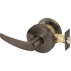 Yale - Lever Locksets; Door Thickness: 1-3/4 (Inch); Door Thickness: 1-3/4 ; Back Set: 2-3/4 (Inch); For Use With: Twin Communicating or Exit Doors ; Finish/Coating: Oxidized Satin Dark Bronze (10B) ; Special Item Information: Communicating Passage Lock - Exact Industrial Supply