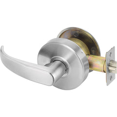 Yale - Lever Locksets; Door Thickness: 1-3/4 (Inch); Door Thickness: 1-3/4 ; Back Set: 2-3/4 (Inch); For Use With: Twin Communicating or Exit Doors ; Finish/Coating: Satin Chrome ; Special Item Information: Communicating Passage Lock Function - Exact Industrial Supply