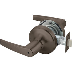 Yale - Lever Locksets; Door Thickness: 1-3/4 (Inch); Door Thickness: 1-3/4 ; Back Set: 2-3/4 (Inch); For Use With: Lavatory or Other Privacy Doors ; Finish/Coating: Oxidized Satin Dark Bronze (10B) ; Special Item Information: Privacy; Bedroom or Bath Loc - Exact Industrial Supply