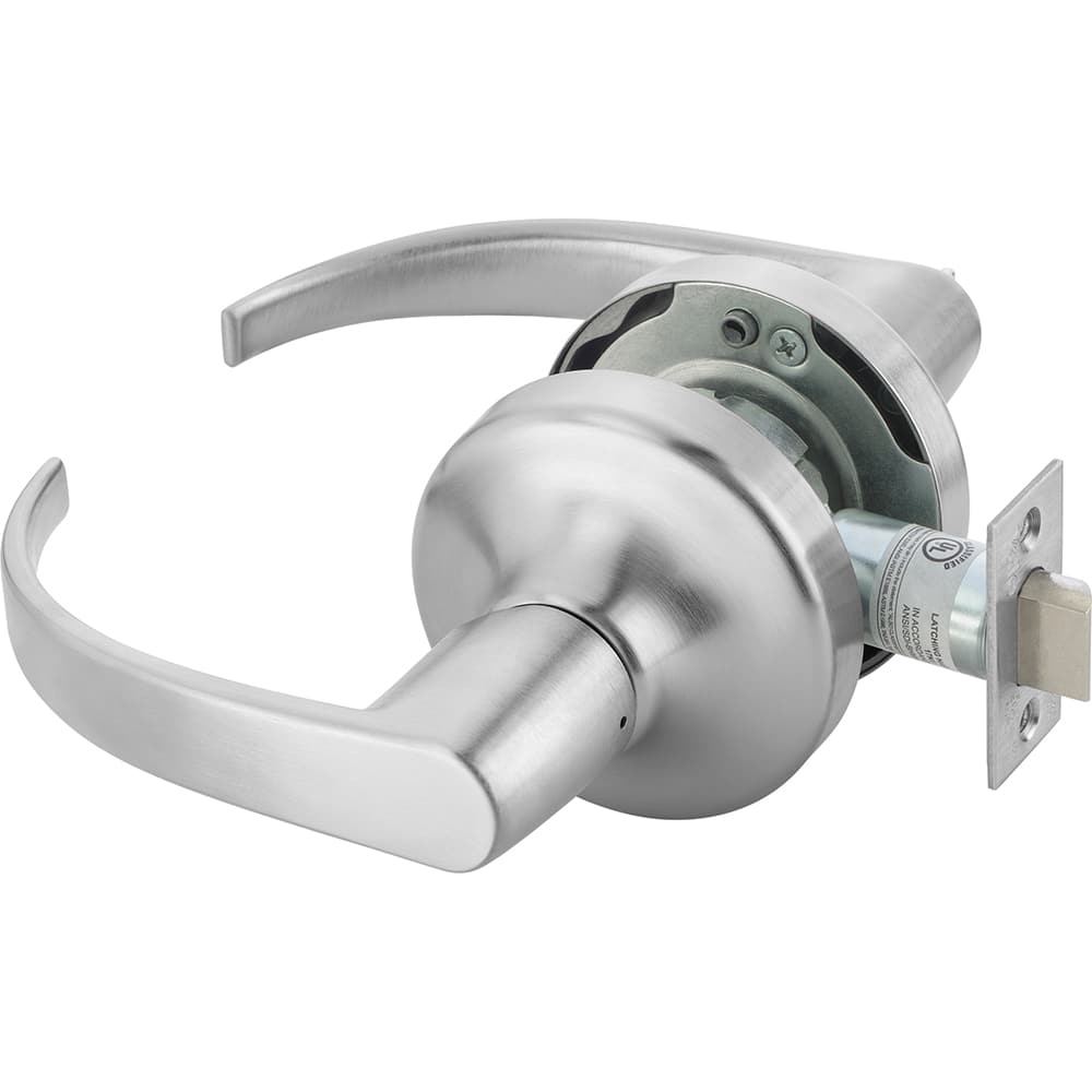 Yale - Lever Locksets; Door Thickness: 1-3/4 (Inch); Door Thickness: 1-3/4 ; Back Set: 2-3/4 (Inch); For Use With: Doors ; Finish/Coating: Satin Chrome ; Special Item Information: Passage or Closet Latch Function - Exact Industrial Supply