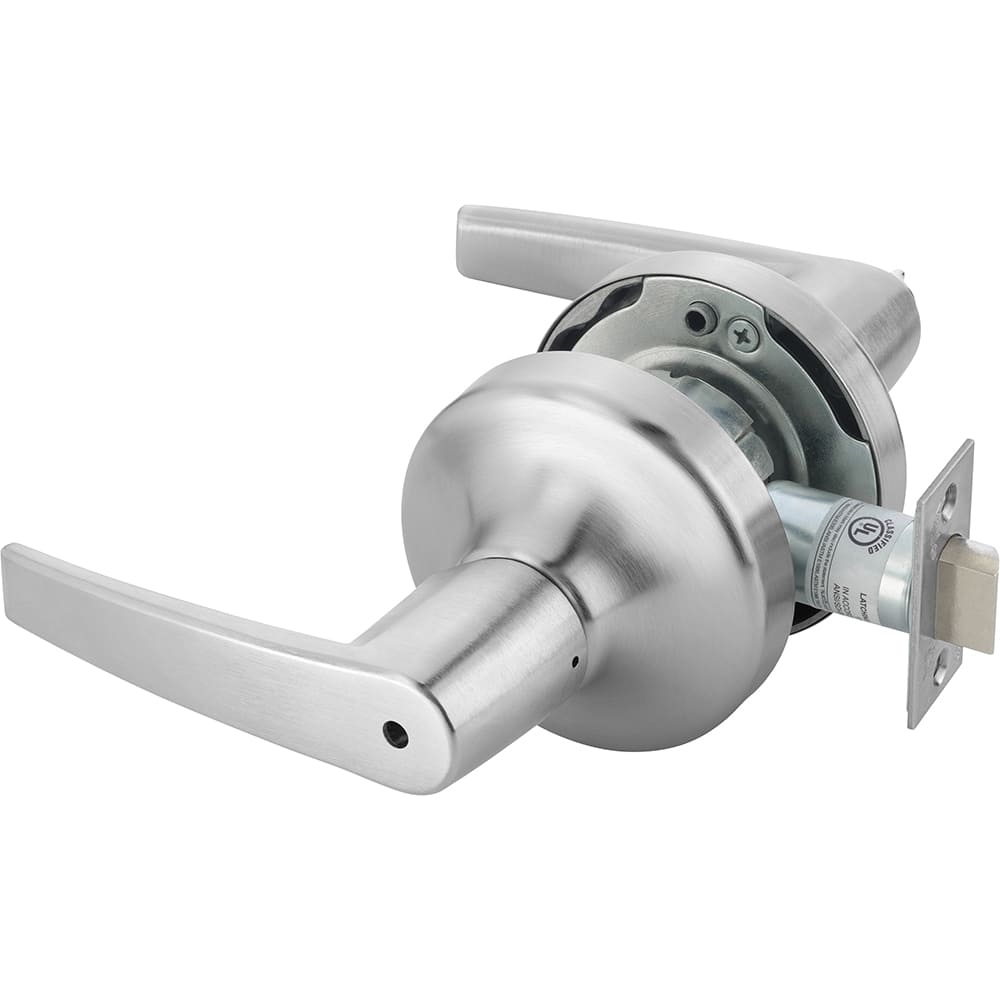 Yale - Lever Locksets; Door Thickness: 1-3/4 (Inch); Door Thickness: 1-3/4 ; Back Set: 2-3/4 (Inch); For Use With: Classroom or Utility Room Doors ; Finish/Coating: Satin Chrome ; Cylinder Type: 6 Pin Schlage C Keway, Keyed - Exact Industrial Supply