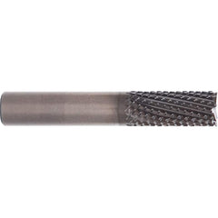 M.A. Ford - 3/16" Diam, 3/4" LOC, 3/16" Shank Diam, 8-Flute End Mill-End Diamond-Pattern Router Bit - Exact Industrial Supply