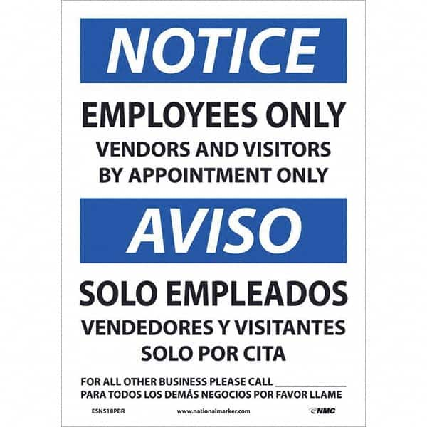 NMC - Safety & Facility Labels Message Type: Security & Admittance Header: NOTICE - Exact Industrial Supply