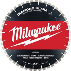 Milwaukee Tool - Wet & Dry-Cut Saw Blades Blade Diameter (Inch): 12 Blade Material: Diamond-Tipped - Exact Industrial Supply