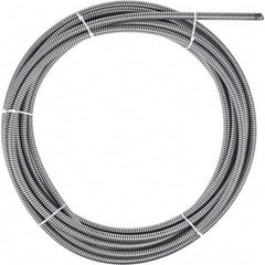 Milwaukee Tool - Drain Cleaning Machine Cables; Length (Feet): 25 ; Diameter (Inch): 3/4 ; For Use With Machines: Milwaukee Drain Cleaning Tools ; Cable Type: Inner Core ; For Minimum Pipe Size: 4 (Inch); For Maximum Pipe Size: 8 (Inch) - Exact Industrial Supply