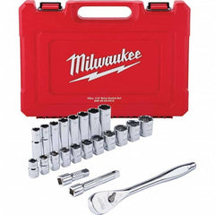 Milwaukee Tool - Socket Sets Measurement Type: Inch Drive Size: 1/2 - Exact Industrial Supply