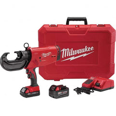 Milwaukee Tool - 12,000 Lb Force, 750 mcm Cu & Al Capacity, Power Crimper - Exact Industrial Supply