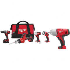 Milwaukee Tool - 18 Volt Combination Tool Kit - Exact Industrial Supply