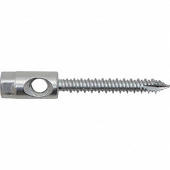 Threaded Rod Anchors; Mount Type: Dual (Cross & End Drilled); For Material Type: Wood; For Rod Size (Inch): 3/8; Material: Steel; Ultimate Pullout: 2670.0 lb; Finish/Coating: Zinc-Plated; Ultimate Pullout (Lb.): 2670.00; Diameter (Inch): 3/8; Head Type: H