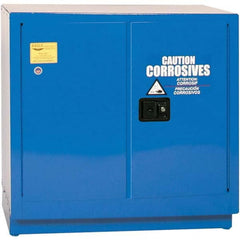 Eagle - Safety Cabinets Hazardous Chemical Type: Corrosive Chemicals Color: Royal Blue - Exact Industrial Supply