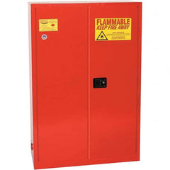 Eagle - Safety Cabinets Hazardous Chemical Type: Flammable and Combustible Liquids Color: Red - Exact Industrial Supply
