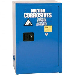 Eagle - Safety Cabinets Hazardous Chemical Type: Corrosive Chemicals Color: Royal Blue - Exact Industrial Supply