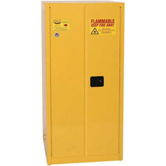 Eagle - Safety Cabinets Hazardous Chemical Type: Flammable and Combustible Liquids Color: Yellow - Exact Industrial Supply