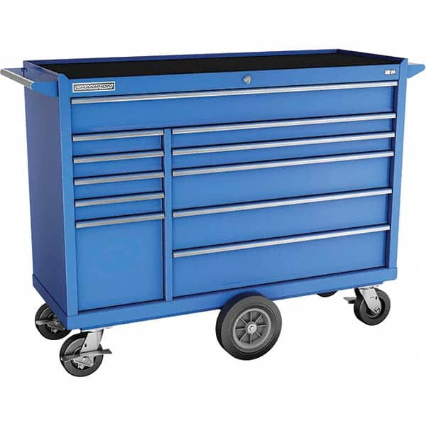 Champion Tool Storage - Tool Storage Combos & Systems Type: Wheeled Tool Cabinet with Maintenance Cart Drawers Range: 10 - 15 Drawers - Exact Industrial Supply