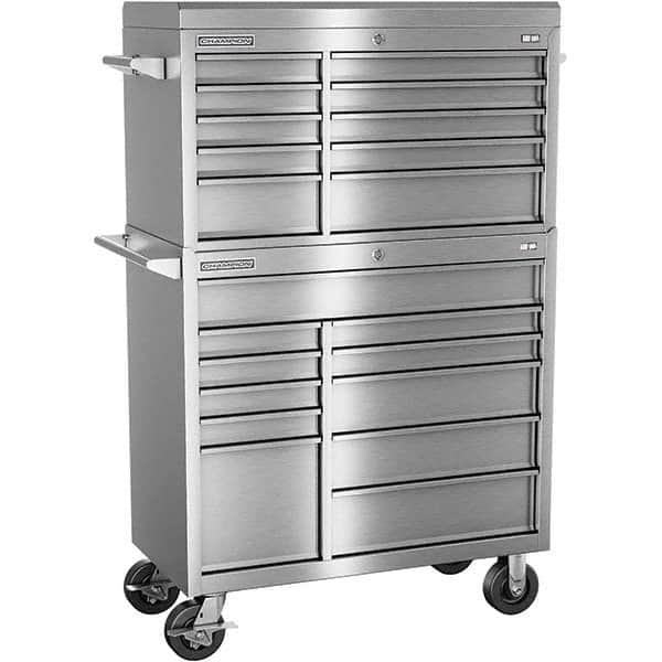 Champion Tool Storage - Tool Storage Combos & Systems Type: Top Chest/Roller Cabinet Combo Drawers Range: 16 Drawers or More - Exact Industrial Supply