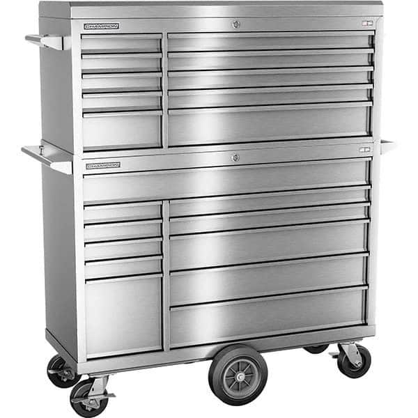 Champion Tool Storage - Tool Storage Combos & Systems Type: Top Chest/Roller Cabinet Combo with Maintenance Cart Drawers Range: 16 Drawers or More - Exact Industrial Supply