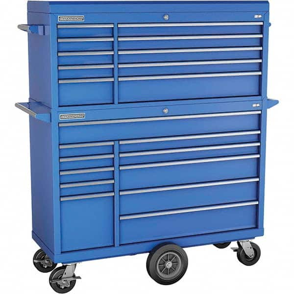 Champion Tool Storage - Tool Storage Combos & Systems Type: Top Chest/Roller Cabinet Combo with Maintenance Cart Drawers Range: 16 Drawers or More - Exact Industrial Supply