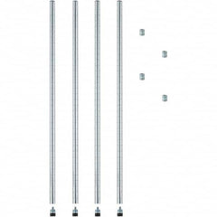 ALERA - 36" Wide x 36" High Open Shelving Wire Shelving - Exact Industrial Supply