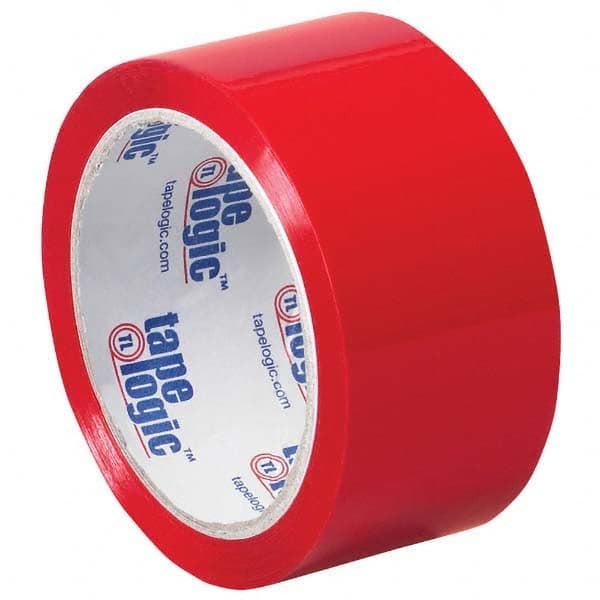 Tape Logic - Pack of (6), 2" x 55 Yd Rolls of Red Box Sealing & Label Protection Tape - Exact Industrial Supply
