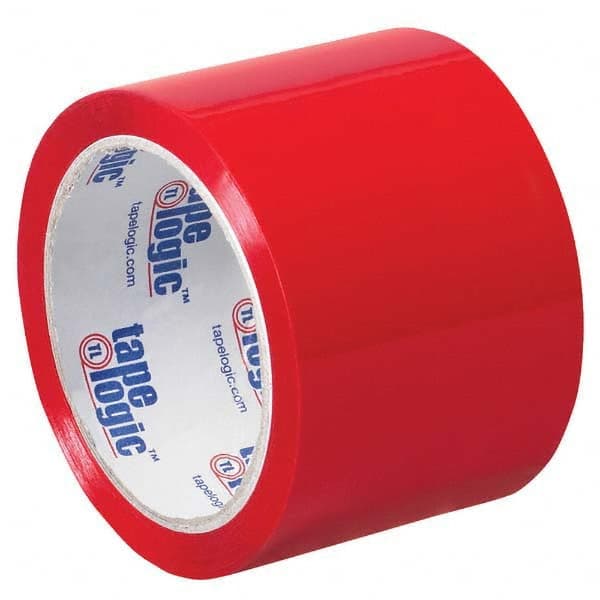 Tape Logic - Pack of (6) 55 Yd Rolls 3" Red Box Sealing & Label Protection Tape - Exact Industrial Supply