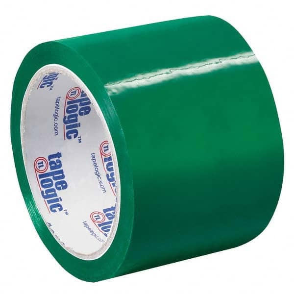 Tape Logic - Pack of (6) 55 Yd Rolls 3" Green Box Sealing & Label Protection Tape - Exact Industrial Supply
