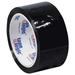 Tape Logic - Pack of (6) 55 Yd Rolls 2" Black Box Sealing & Label Protection Tape - Exact Industrial Supply
