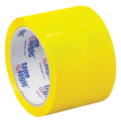Tape Logic - Pack of (6) 55 Yd Rolls 3" Yellow Box Sealing & Label Protection Tape - Exact Industrial Supply