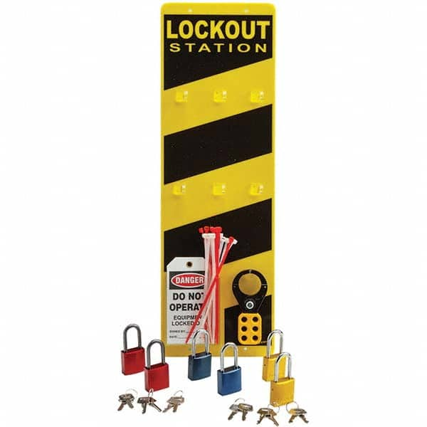 Brady - Equipped Lockout Device Station - Exact Industrial Supply