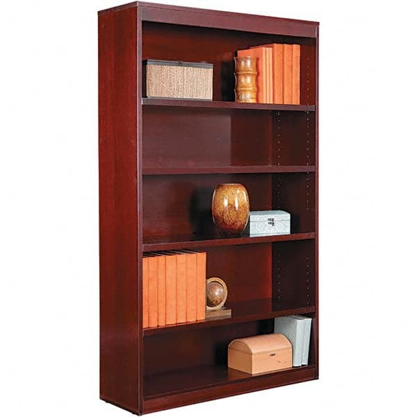 ALERA - Bookcases Height (Inch): 60 Color: Mahogany - Exact Industrial Supply