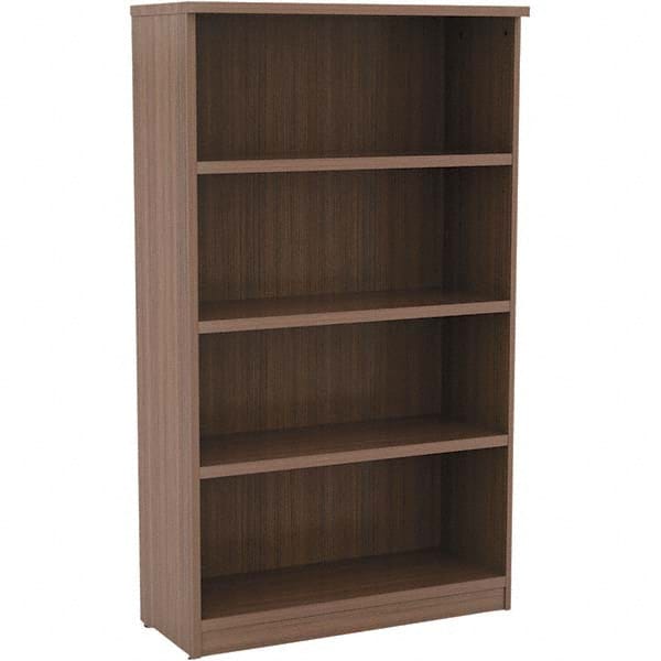 ALERA - Bookcases Height (Inch): 55 Color: Walnut - Exact Industrial Supply