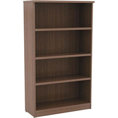 ALERA - Bookcases Height (Inch): 55 Color: Walnut - Exact Industrial Supply