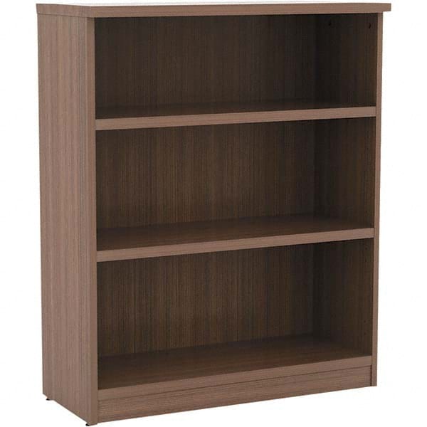 ALERA - Bookcases Height (Inch): 39-3/4 Color: Walnut - Exact Industrial Supply