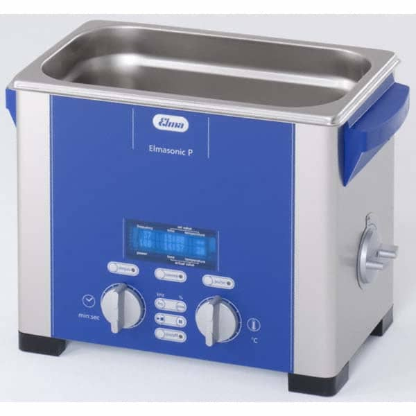 Elma - 0.75 Gal Bench Top Water-Based Ultrasonic Cleaner - Exact Industrial Supply