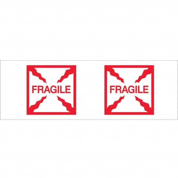 Tape Logic - Shipping & DOT Labels Message Type: Shipping Label Legend: Fragile (Box) - Exact Industrial Supply