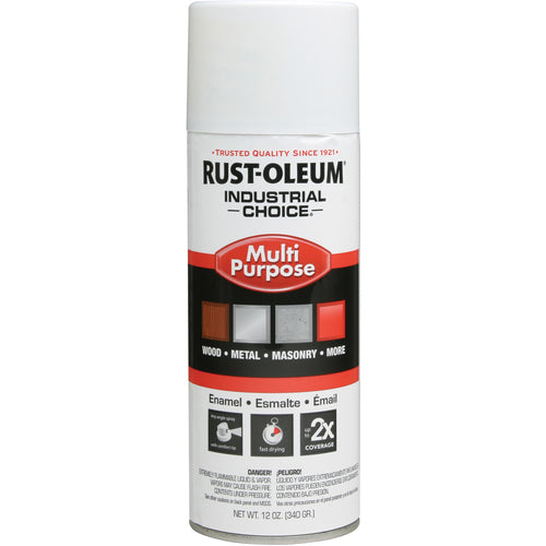 1600 Multi-Purpose Glossy White Spray Paint - Exact Industrial Supply