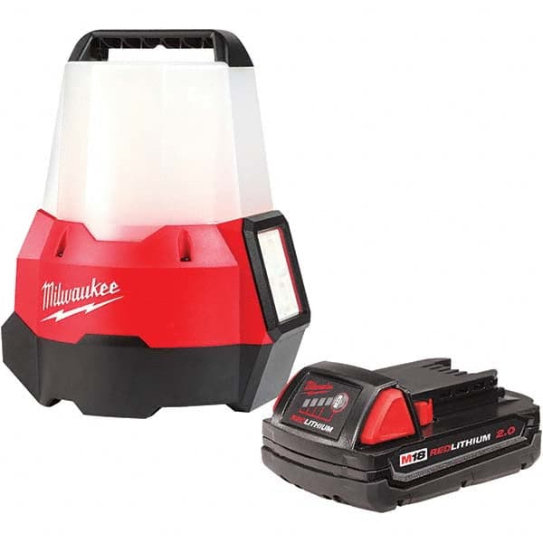 Milwaukee Tool - Cordless Work Lights Voltage: 18 Run Time: Up to 16 Hrs. - Exact Industrial Supply