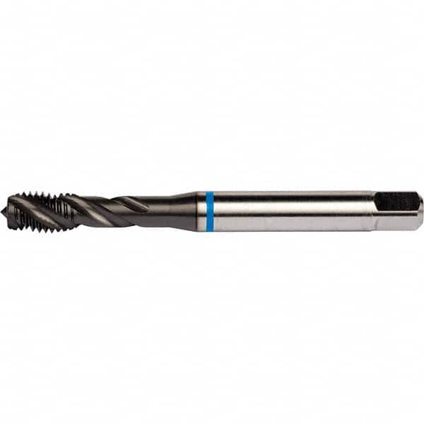 DORMER - 7/16-14 UNC 4 Flute 2B/3B Semi-Bottoming Spiral Flute Tap - Exact Industrial Supply