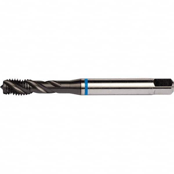 DORMER - 1/4-28 UNF 3 Flute 2B/3B Semi-Bottoming Spiral Flute Tap - Exact Industrial Supply